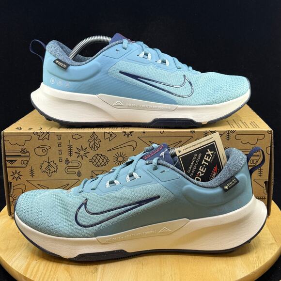 Mens Size 12 Nike Juniper Trail Gore 2 Denim Turquoise Rail Shoes HM9734 402
